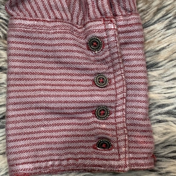 Free People On The Road Stripe Tunic Cranberry Combo Medium OB476015 - Picture 2 of 7